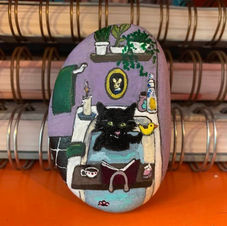 1. Self-Care Cat, Bath time! $25