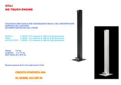 COLONNINE SANIFICANTI B/N E INOX