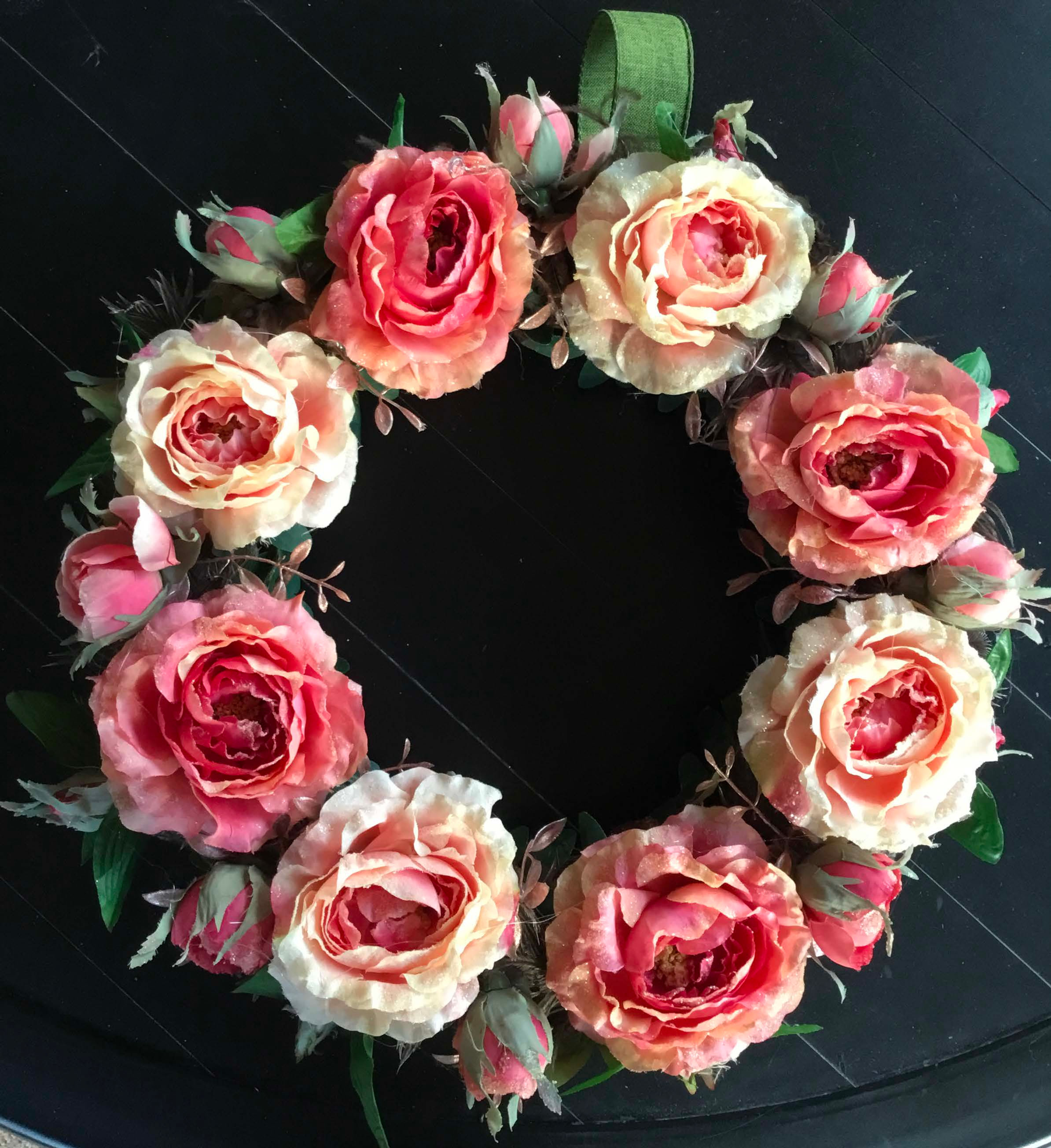 D- #20 Roses & Peach with buds