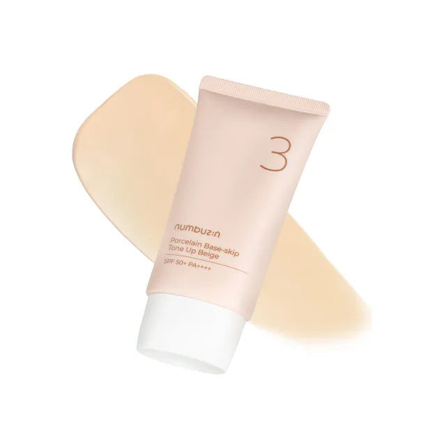 Thumbnail: Numbuzin No.3 Porcelain Base-Skip Tone Up Beige SPF50+