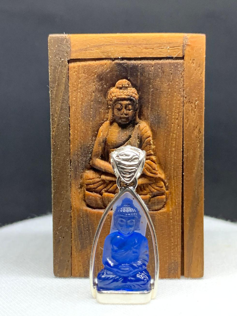 Thumbnail: Miniture Meditating Buddha Pendant