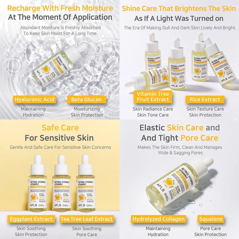 Thumbnail: APLB - Retinol Vitamin C Vitamin E Ampoule Serum