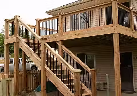 lumber deck omaha or trex deck options