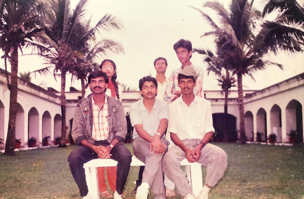 With Friends @ Oberoi Palm Beach, Goplapur-on-Sea (1991)