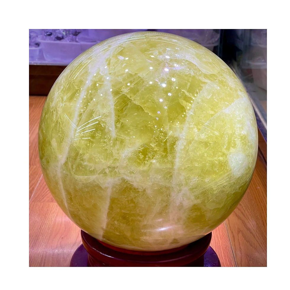 Natürliche Citrin-Quarz-Kugel