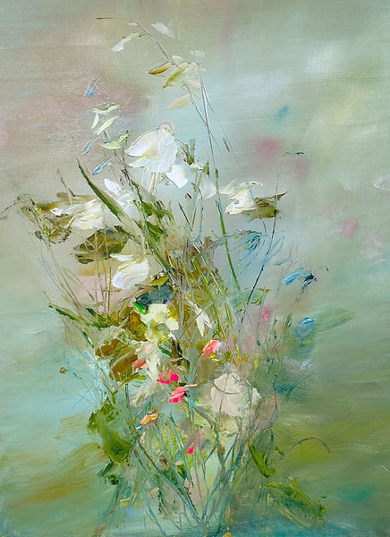 HARMONY GARDEN. OIL ON CANVAS, 24_ X 18_