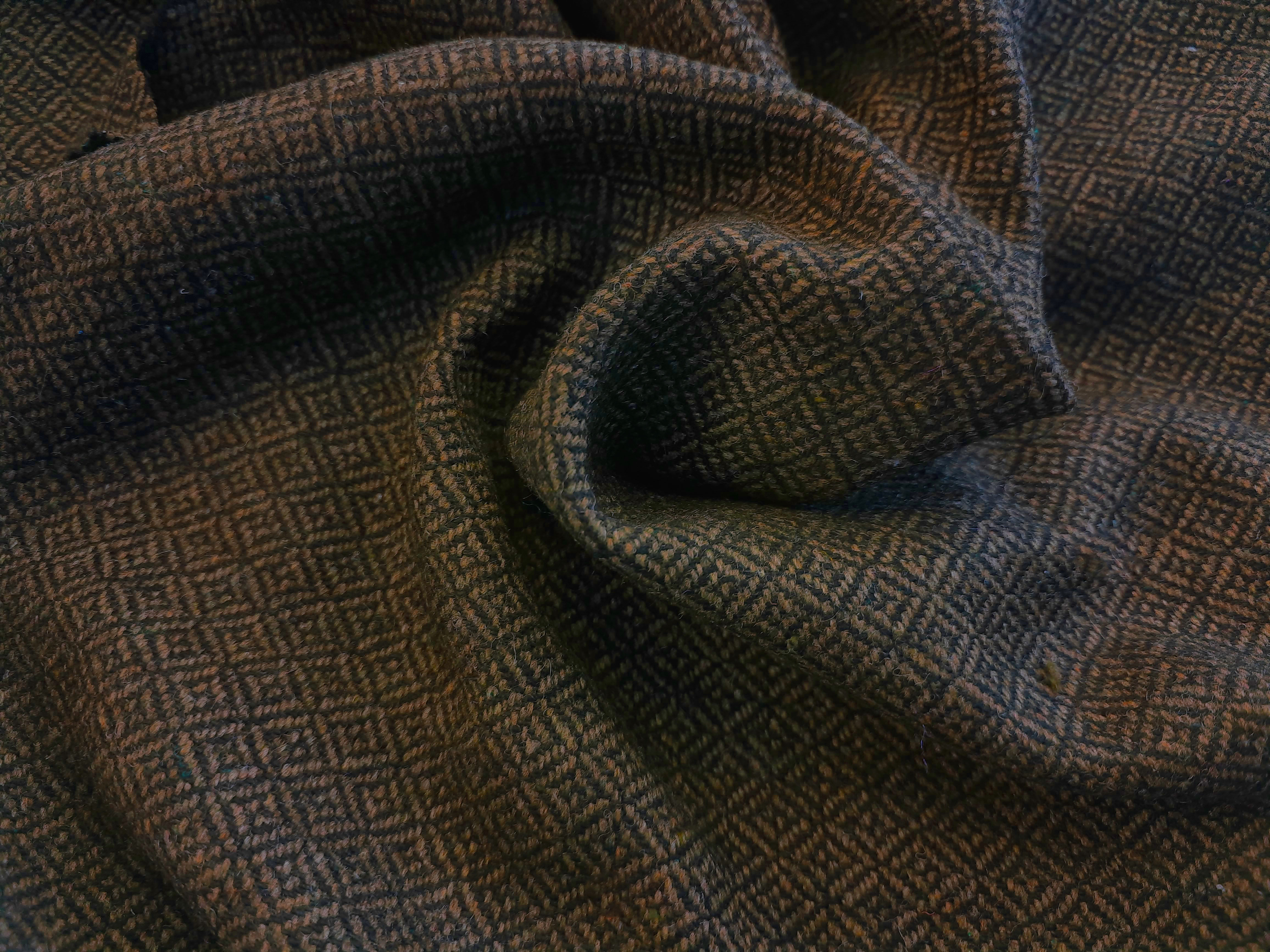 Wool fabric Diamond Weave