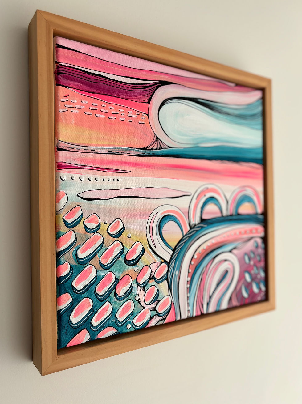Thumbnail: A Little Bit of Razzle Dazzle - original artwork - framed