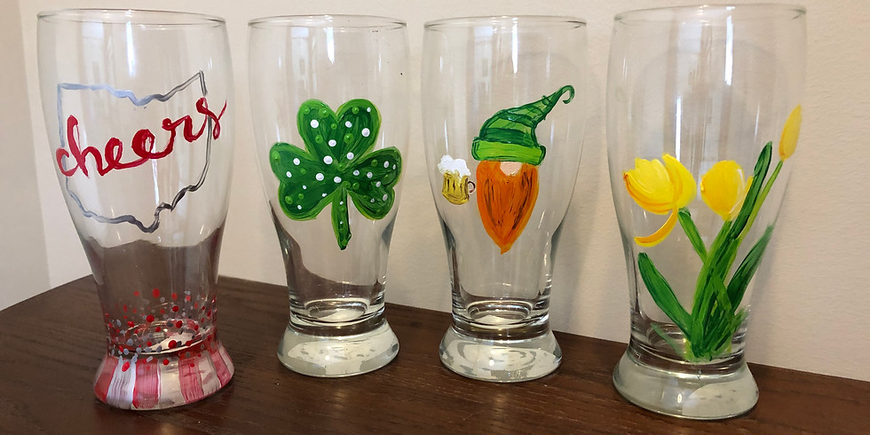 Pilsner Glass Paint Party