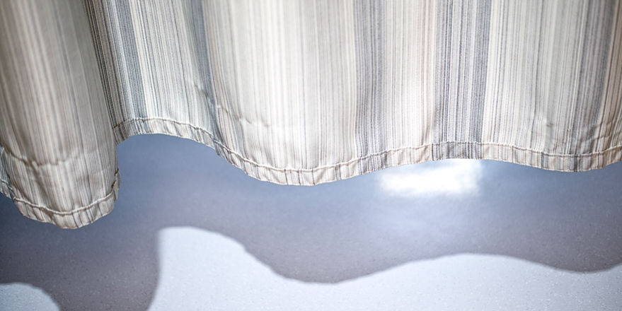 photograph of bottom of curtain