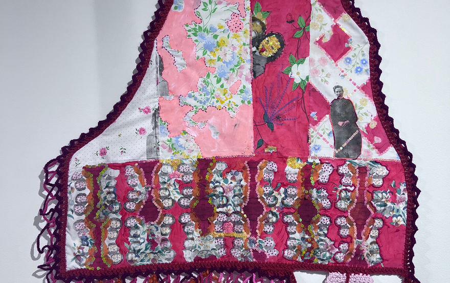 fabric work with many complex and vibrant colors