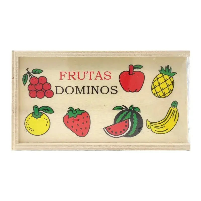 Dominó de frutas para niños