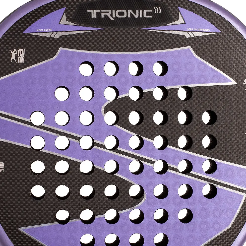 Miniatura: Vista cercana pala de pádel Softee Trionic Nano Mesh
