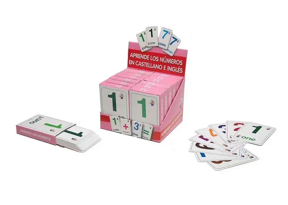 Baraja de cartas educativa aprende los números