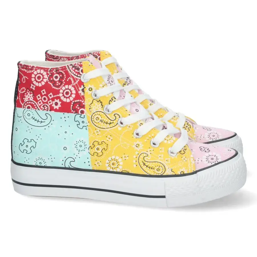 Miniatura: Vista lateral zapatillas abotinadas mujer