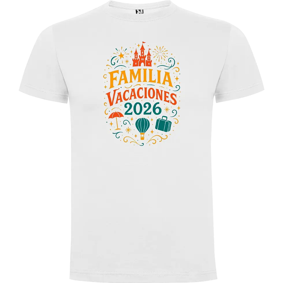 Miniatura: Familia con camisetas familiares Disney