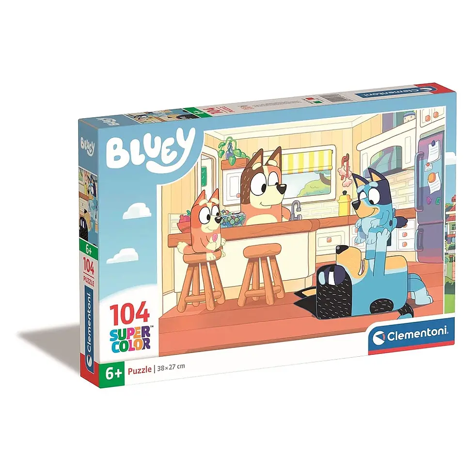 Caja puzzles de Bluey y Bingo