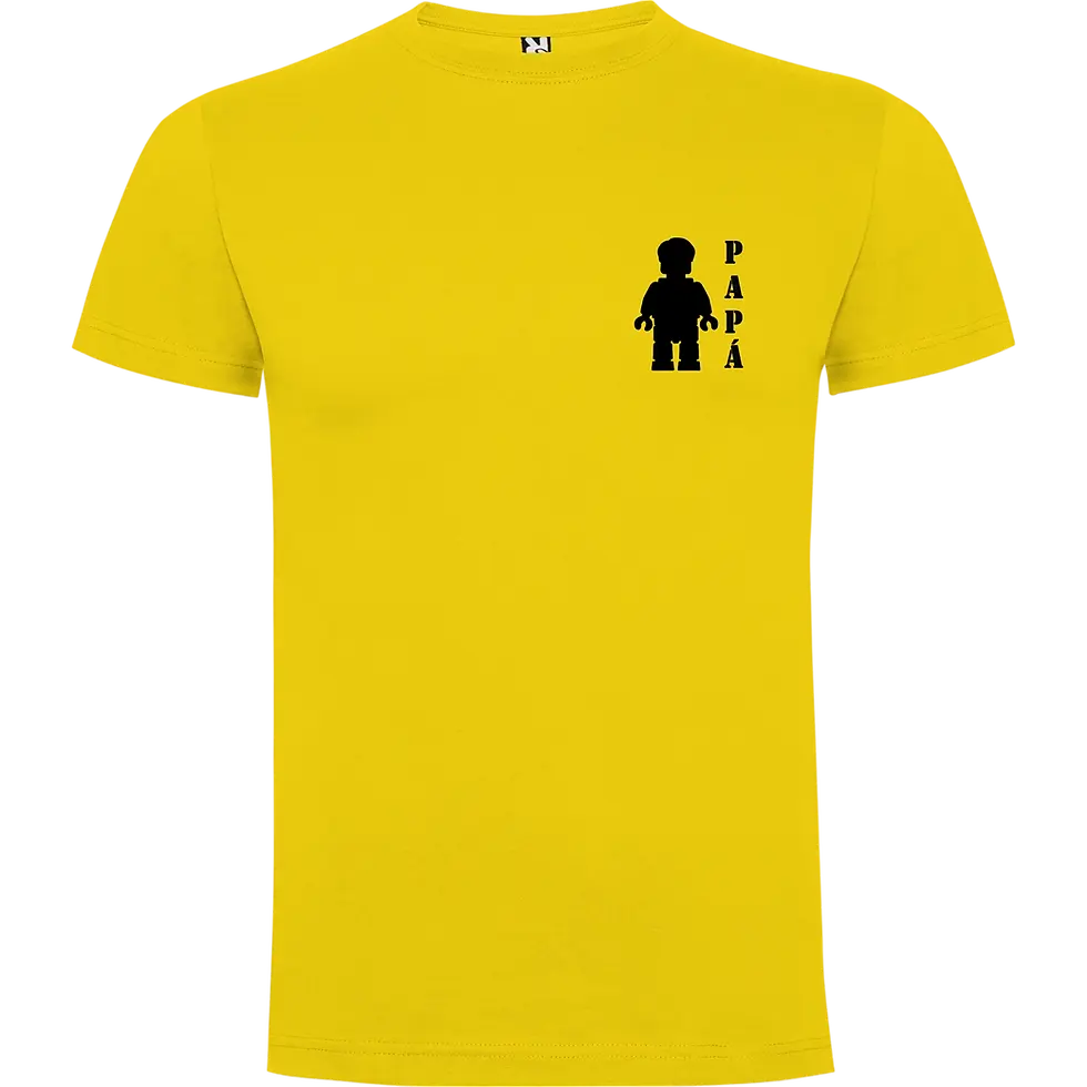 Vista delantera camisetas familiares lego 