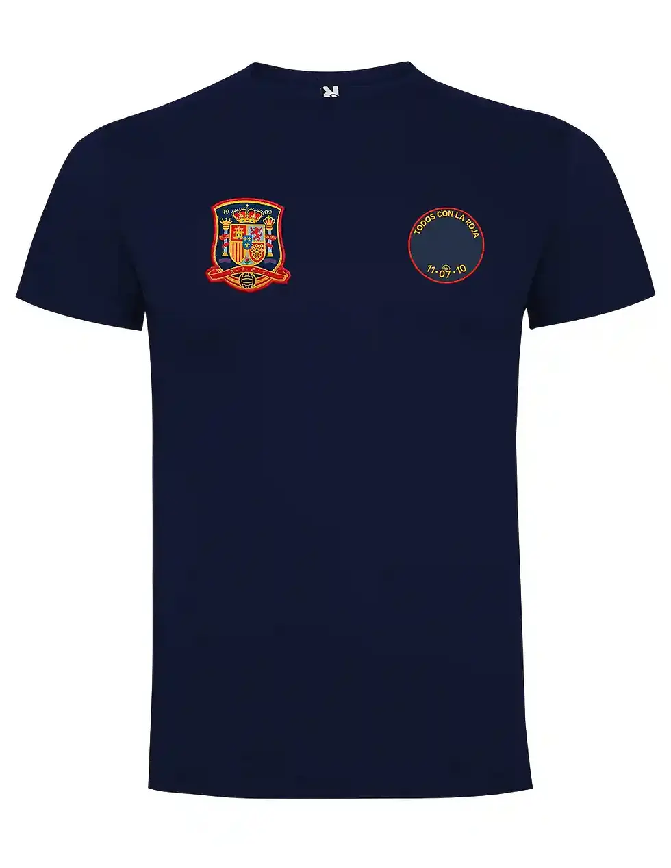 Vista delantera camiseta de fútbol de España