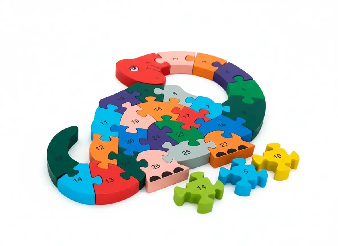 Puzzle de madera dinosaurio