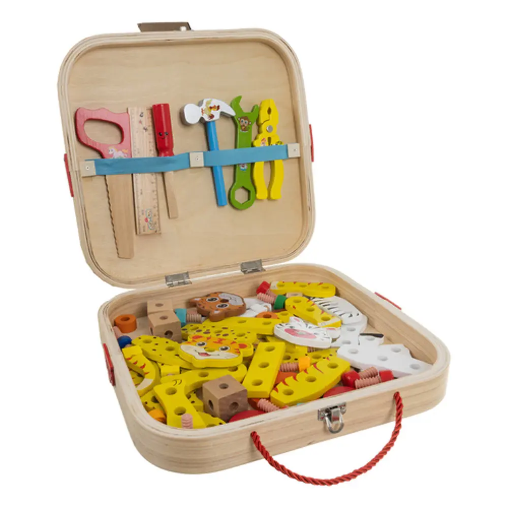 Vista completa maletín de herramientas