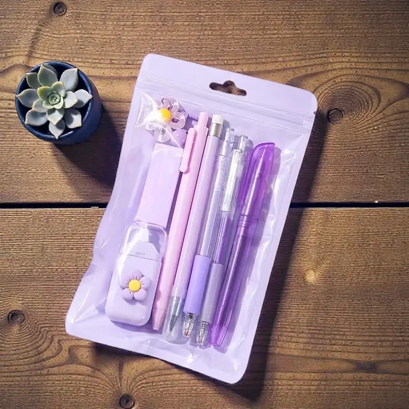 Miniatura: Set de papelería para regalar morado