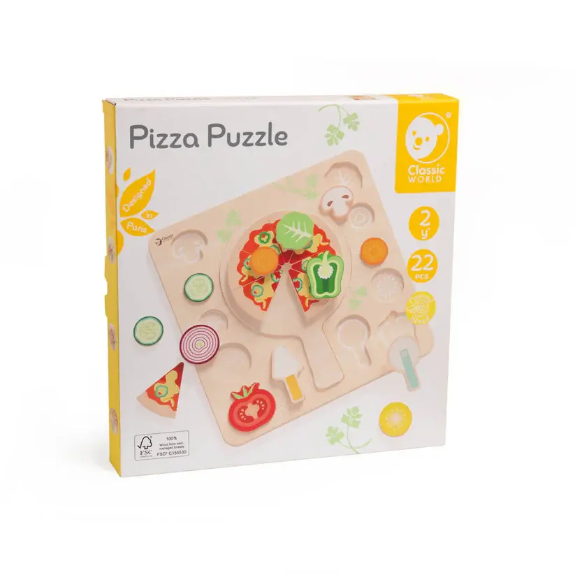 Miniatura: Pizza de madera juguete para niños