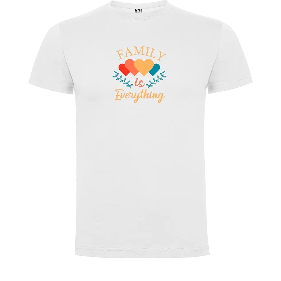 Miniatura: Vista frontal camisetas familiares originales