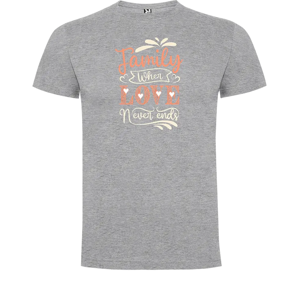 Miniatura: Vista frontal camisetas familiares originales