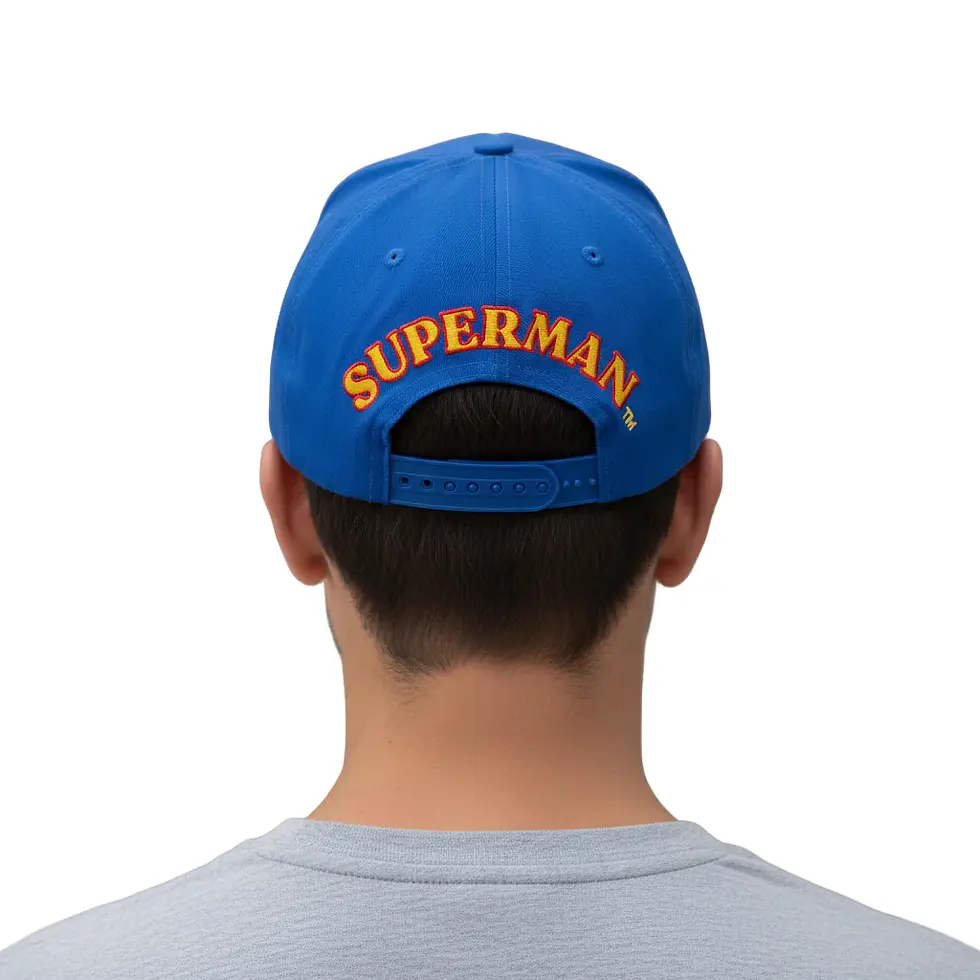 Miniatura: Vista tarsera gorra de hombre superman