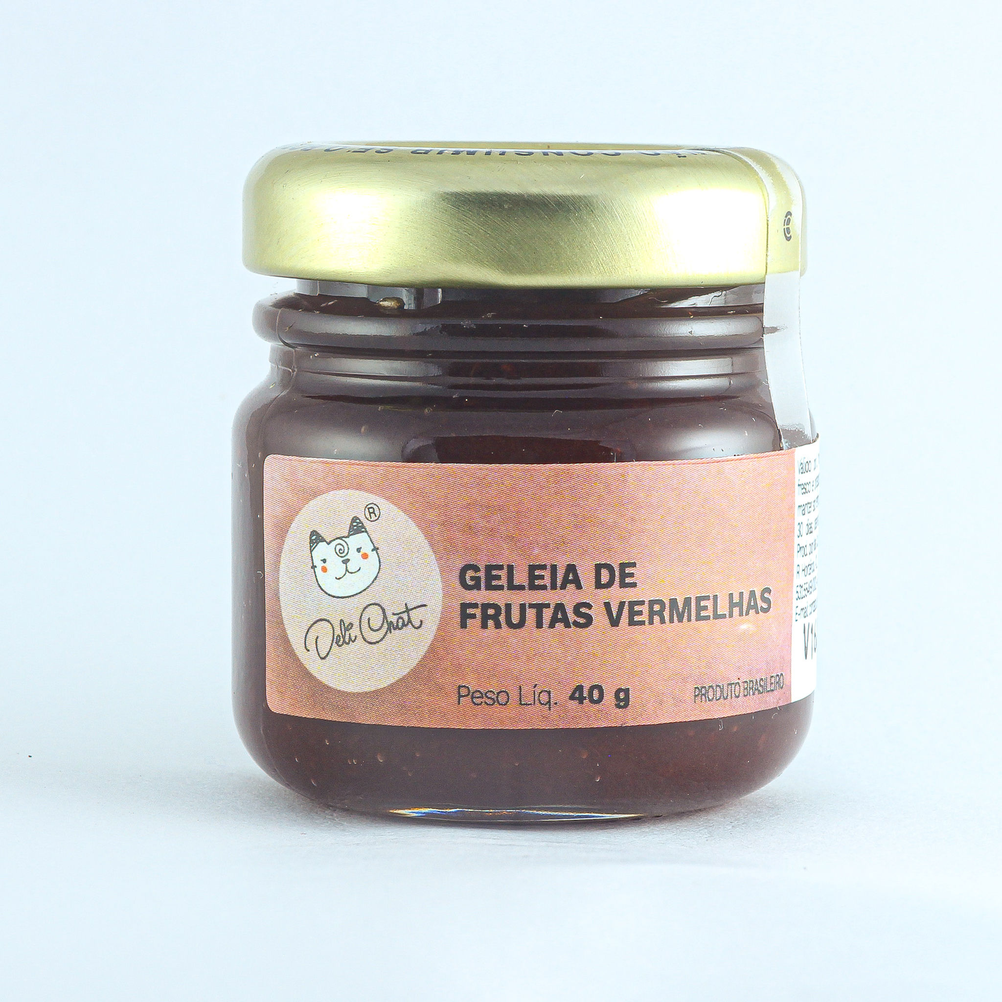 Geleia de Frutas Vermelhas Deli Chat 40 g