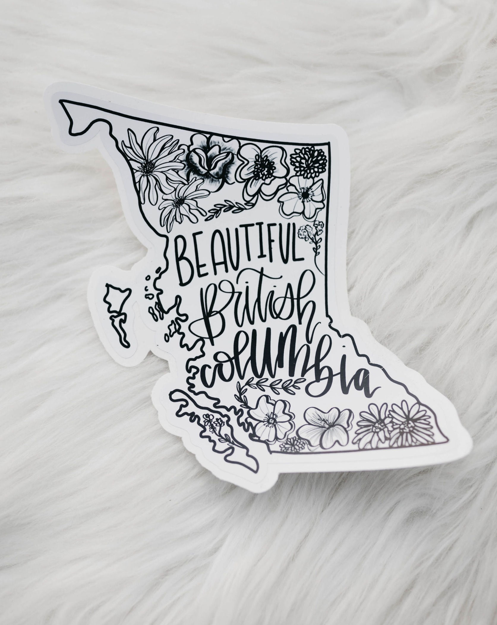 bc wildflowers sticker