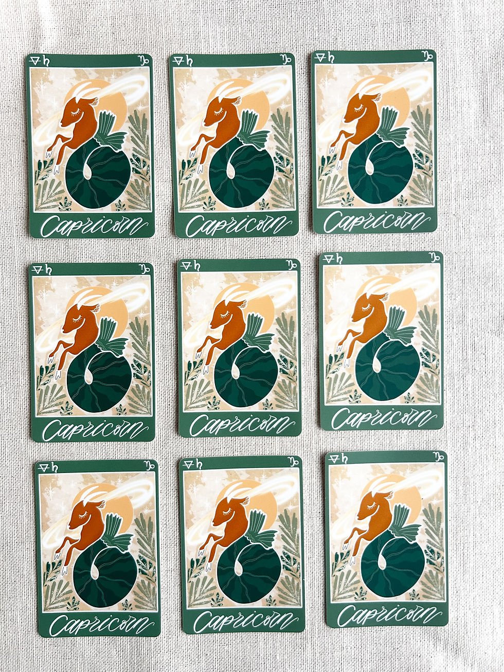 Thumbnail: "CAPRICORN" ️‍🌿 zodiac collection vinyl sticker