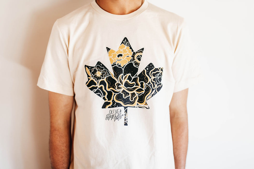 Thumbnail: "maple peony" ✨ unisex tee in cream