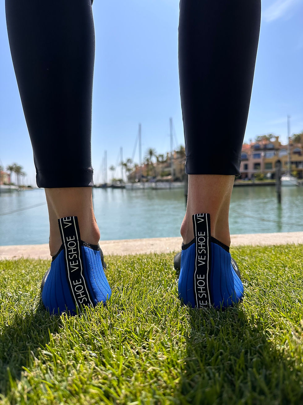 Thumbnail: 'The Luminous Blue' Recyclable Water Shoe with Black Sole