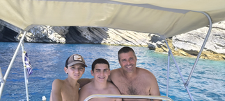 אוהד, תומר ורותם בשייט בקורפו