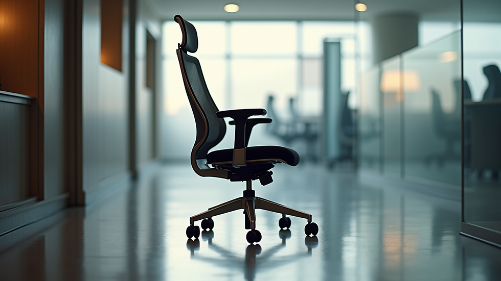 Eye-level view of a SmartSeat ergonomic chair