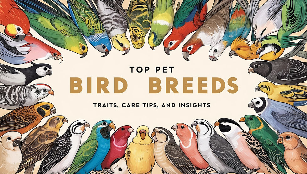 Top Pet Bird Breeds_ Traits, Care Tips, and Insights