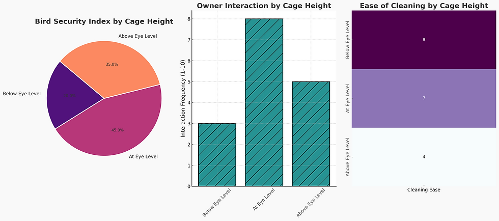 Cage Height Placement for Bird Cages