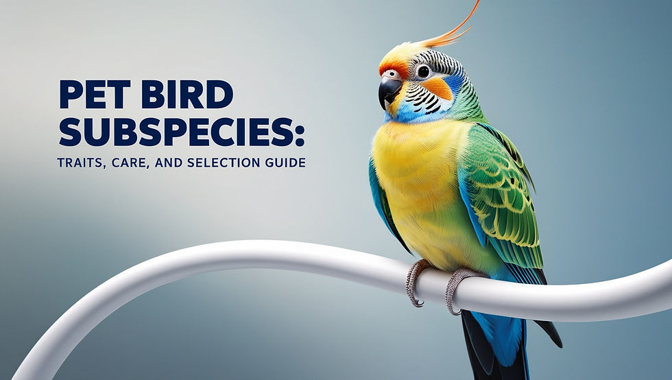 Pet Bird Subspecies: Traits, Care, and Selection Guide