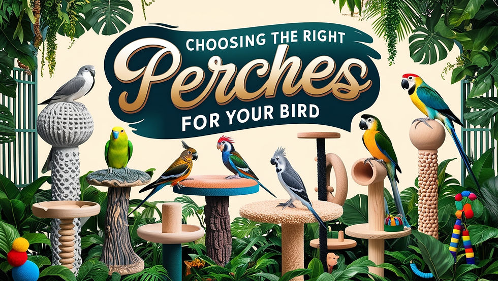 Choosing the right perches for your bird