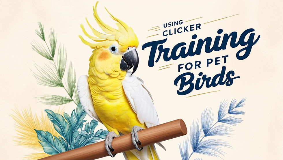 Using clicker training for birds