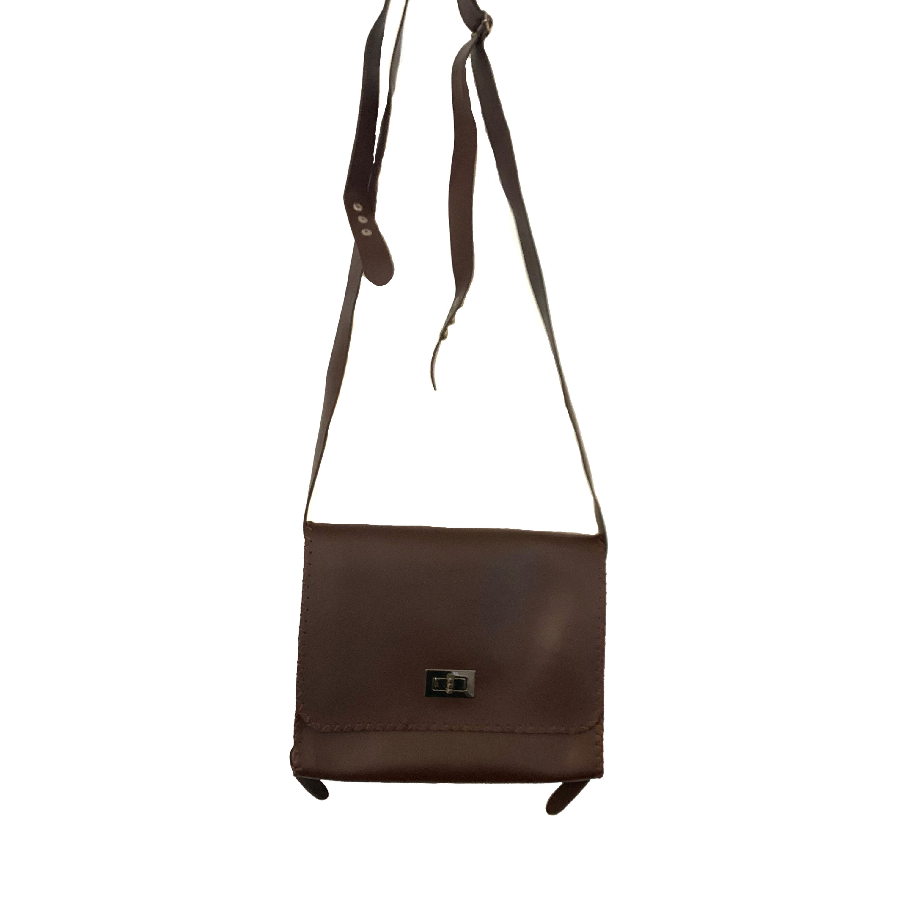 Dark Brown Leather Satchel