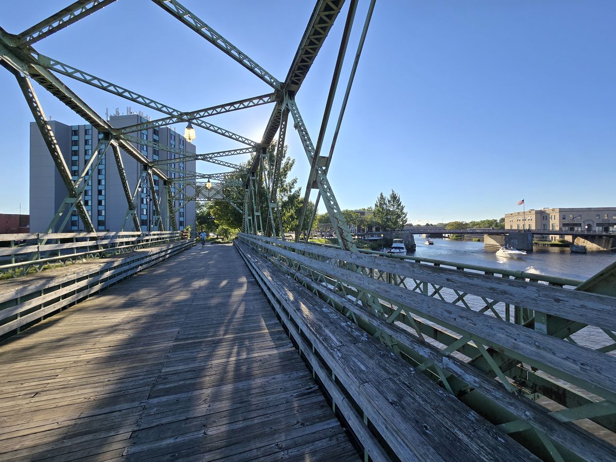 This is a bike only bridge.