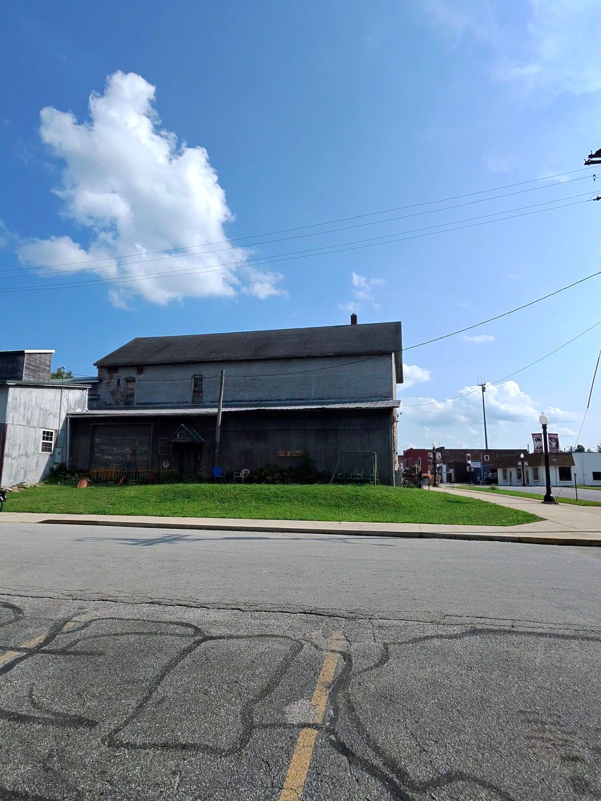 The other really cool thing about rails to trails rides on old Railroad tracks is that you see a lot of old buildings and stuff