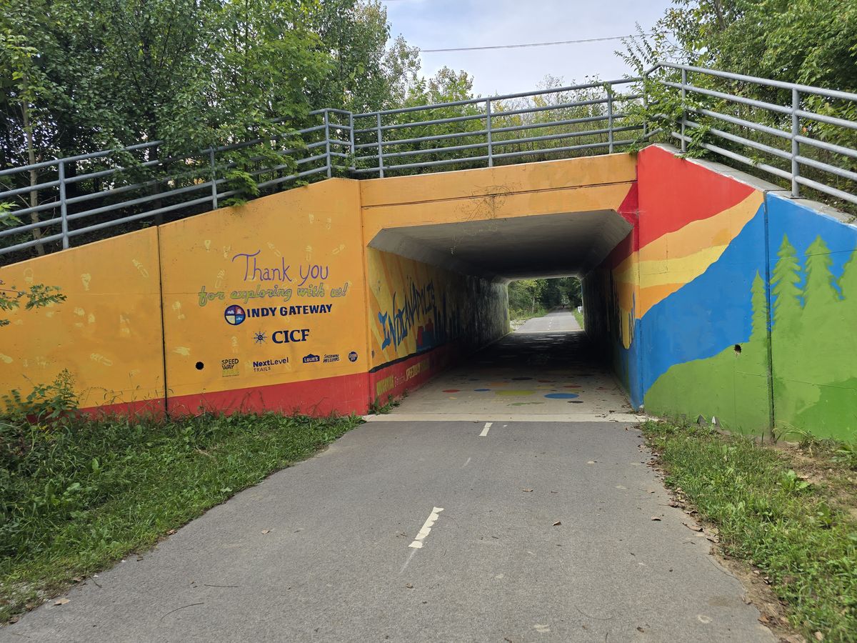 Tunnel under the interstate - one of several tunnels under roads.