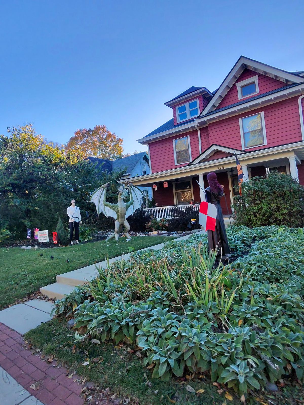 More Halloween decorations along our ride through Irvington.