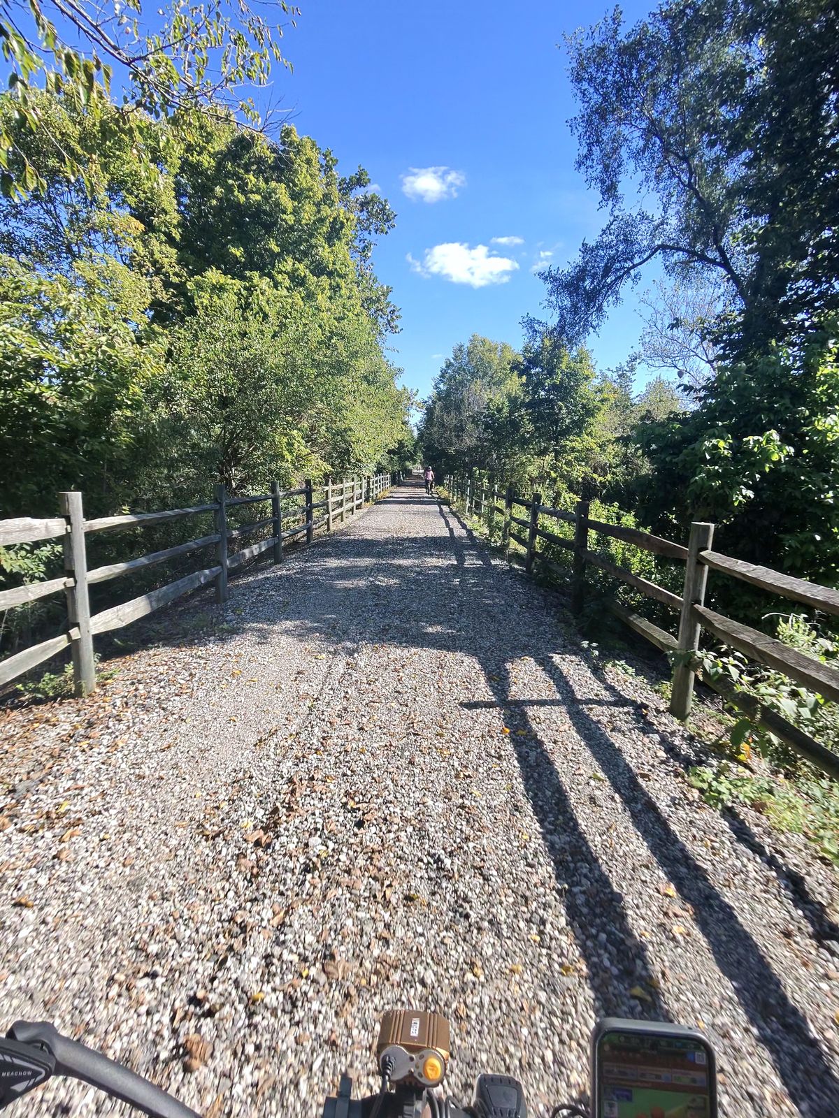 The trail had sections of gravel. We didn't remember that from 2 years ago when we last did this trail.
