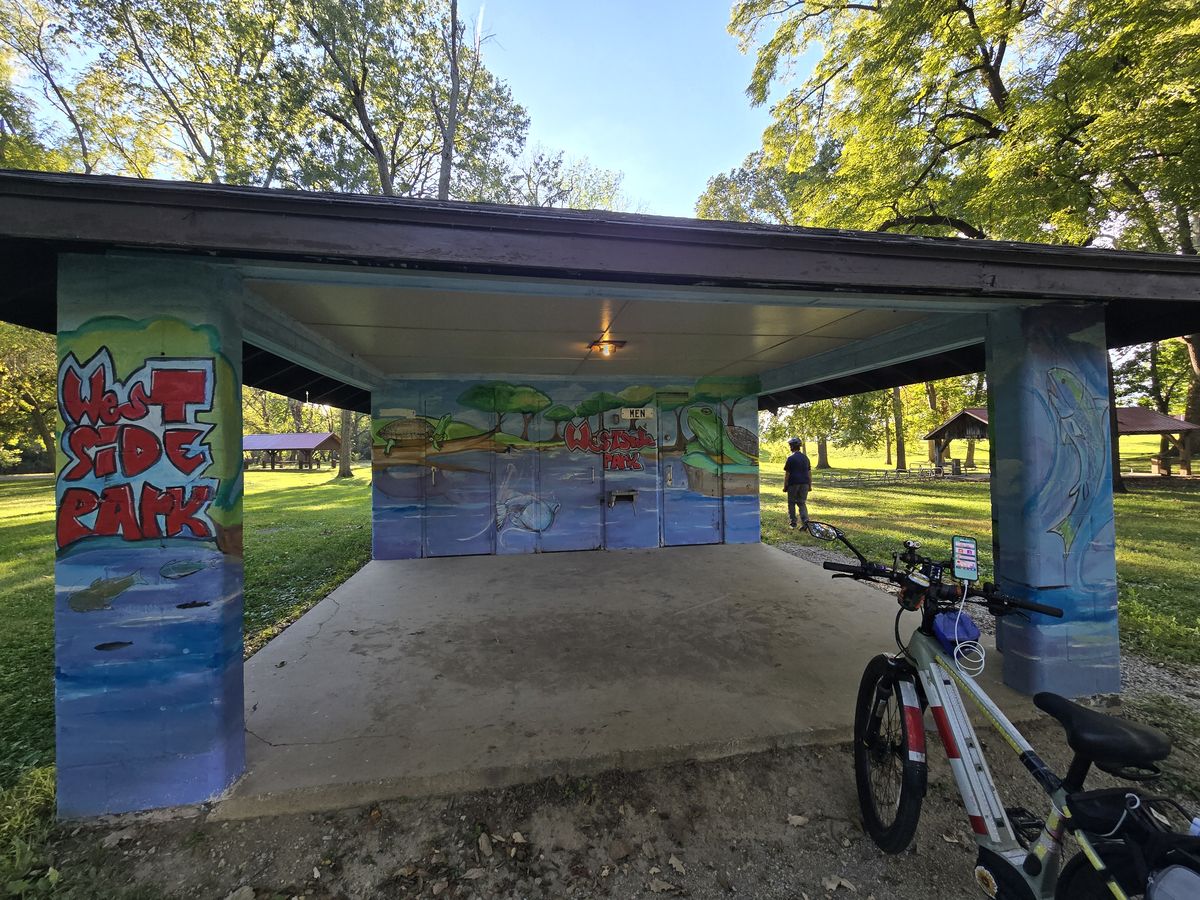 We came across a cool little park.