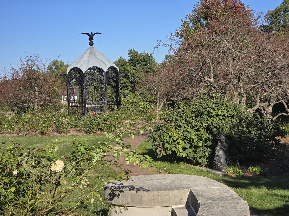 This is the grounds of the Muncie Art Museum.